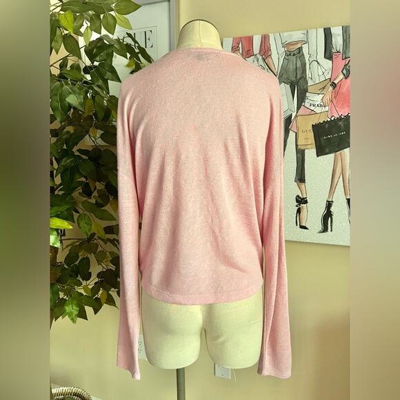 Sanctuary Womens Knit Draped Thinking Of You Faux Wrap Surplice Top Size Medium - Picture 7 of 8